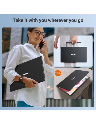 InnoView Monitor Portátil Doble 18.5" 1080P Plegable