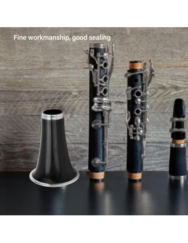 Campana de Clarinete ABS con Anillo Metálico Chapado - CC28 Negro