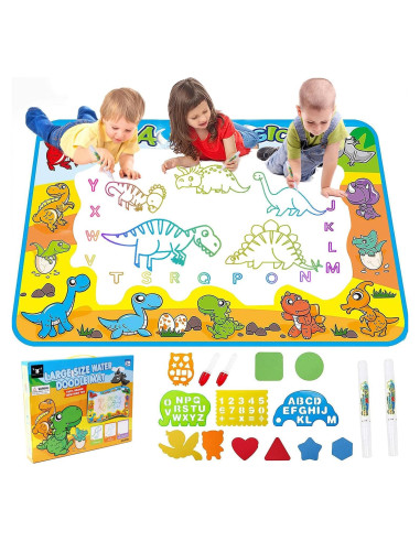 Alfombra de Dibujo de Agua FREE TO FLY - Dinosaurios 87.6x56.8 cm