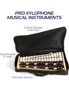 Xilófono MiniArtis 27 Notas con Estuche y Baquetas 2