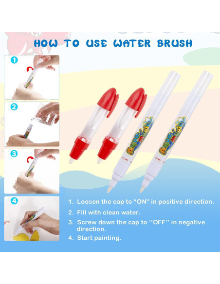 Alfombra de Dibujo de Agua FREE TO FLY - Dinosaurios 87.6x56.8 cm