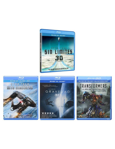 Colección Blu-ray 3D Ciencia Ficción 4 Películas Español