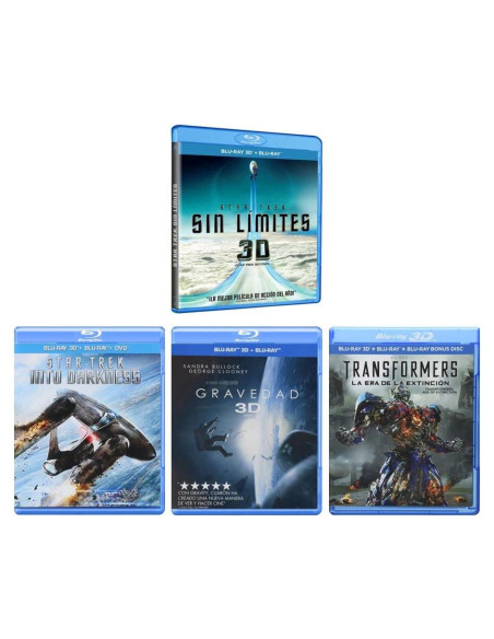 Colección Blu-ray 3D Ciencia Ficción 4 Películas Español