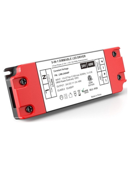Controlador LED 48W 24V Inexaccessories 5 en 1 Regulable