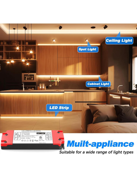 Controlador LED 48W 24V Inexaccessories 5 en 1 Regulable