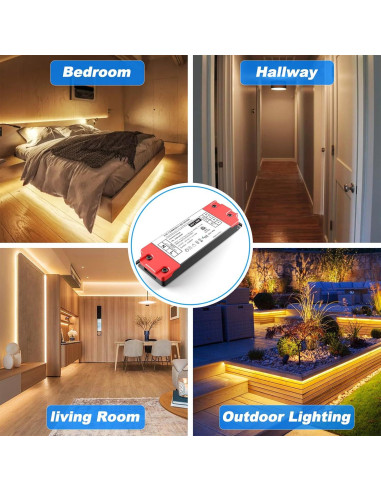 Controlador LED 48W 24V Inexaccessories 5 en 1 Regulable