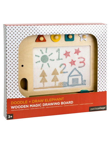 Tablero Mágico Elefante Petit Collage 40x28 cm para Niños