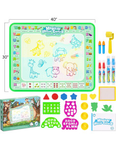 Alfombra de Dibujo de Agua QQduck 101,6x81,3cm Reutilizable 2