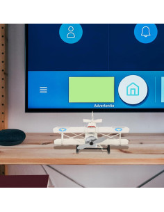 Modelo de Avión Biplano Vintage MAGICLULU 16.5x13 cm 2