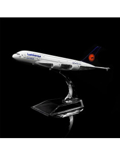 Modelo avión metal A380 Deutsche Lufthansa 1:400 16 cm 2