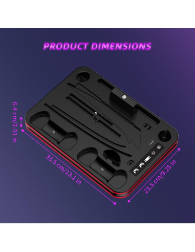 Soporte Enfriamiento PS5 JYS con Carga Doble y RGB