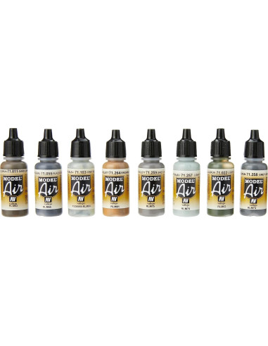 Set de Pintura Acuarela Model Air Vallejo 17ml - Aerografía