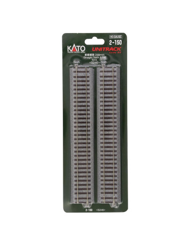 Pista Recta Kato 2-150 24,77 cm para trenes HO