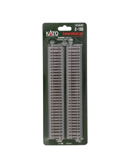 Pista Recta Kato 2-150 24,77 cm para trenes HO