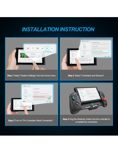 Controlador NexiGo Gripcon para Nintendo Switch - Ergonomía y Giroscopio