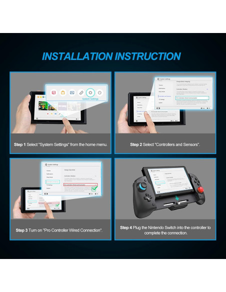 Controlador NexiGo Gripcon para Nintendo Switch - Ergonomía y Giroscopio