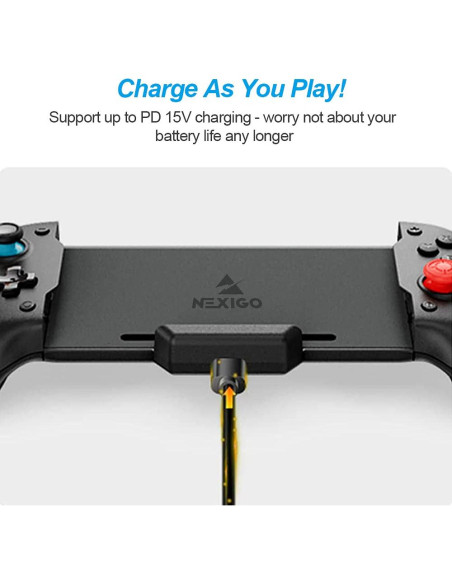 Controlador NexiGo Gripcon para Nintendo Switch - Ergonomía y Giroscopio