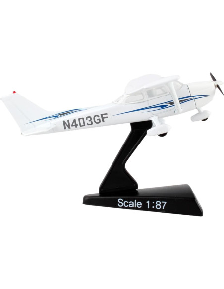Daron Sello Cessna 172 SkyHawk 1:87 Metal Blanco