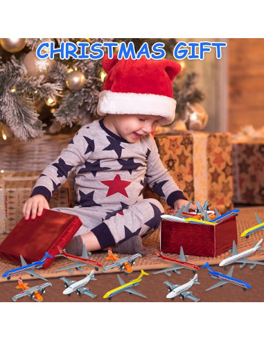 YongnKids Paquete de 18 Juguetes de Aviones de Metal 10 cm