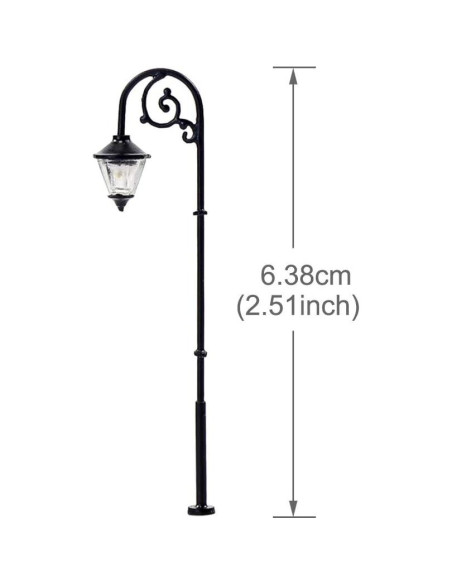 10 Lámparas LED Escala HO Evemodel LYM57 64mm 3V