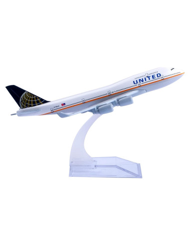 Modelo de avión Bswath B747 escala 1:400 16 cm metal
