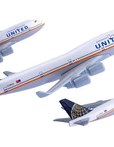 Modelo de avión Bswath B747 escala 1:400 16 cm metal