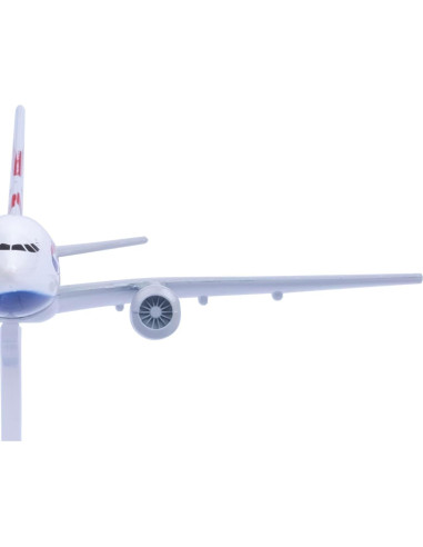 Modelo de avión Bswath B777 de metal 16 cm para colección