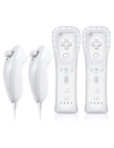 Controlador FASIGO Wii con Nunchuck - Paquete de 2