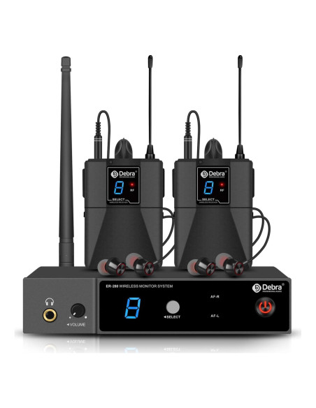 Sistema de Monitoreo Inalámbrico D Debra ER-280 con 2 Receptores