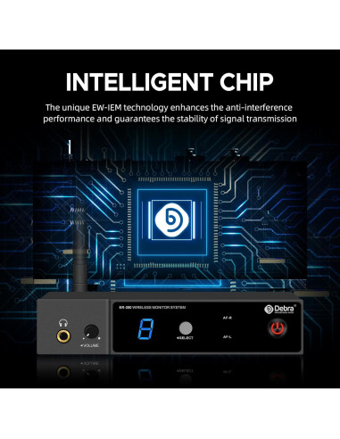 Sistema de Monitoreo Inalámbrico D Debra ER-280 con 2 Receptores