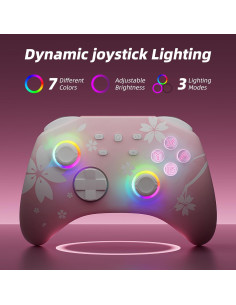 Controlador Pro Inalámbrico Mytrix Rosa para Switch y PC 2