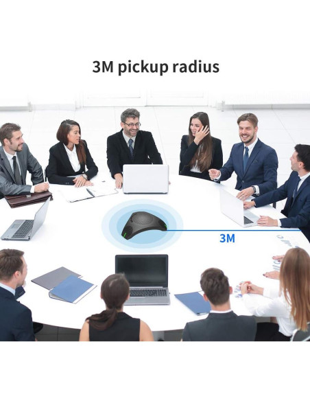 Altavoz y Micrófono USB PolaTab Q95mini 360 para Conferencias