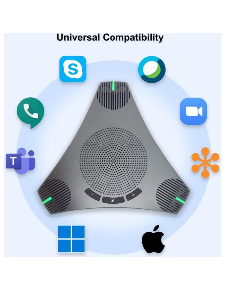 Altavoz y Micrófono USB PolaTab Q95mini 360 para Conferencias