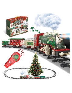 Tren de Navidad JUQU con control remoto y luces