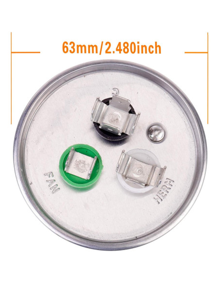 Capacitor CBB65 HUAREW 55+7.5uF 370/450V para Aire Acondicionado