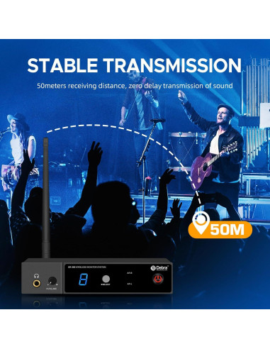 Sistema Monitoreo Inalámbrico D Debra ER-280 UHF 1 Receptor