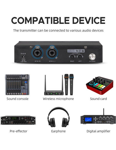 Sistema Monitoreo Inalámbrico D Debra ER-280 UHF 1 Receptor