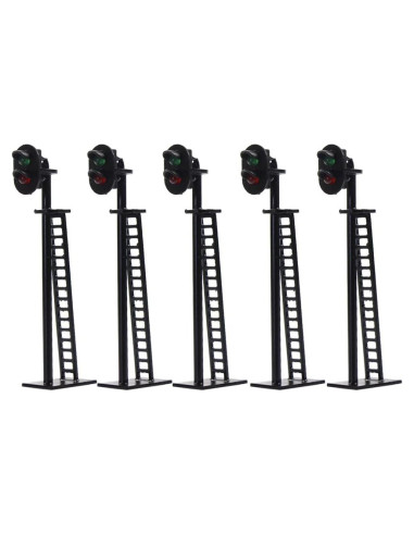Señal de Bloque de Ferrocarril Evemodel 5pcs LED 6.4cm