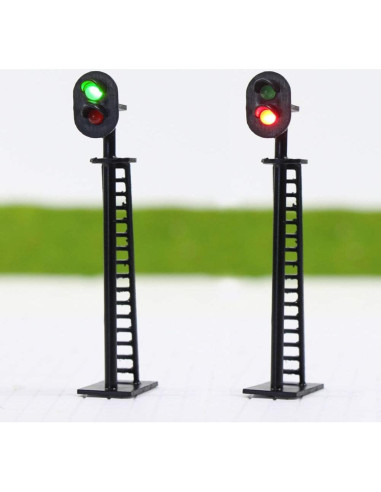 Señal de Bloque de Ferrocarril Evemodel 5pcs LED 6.4cm