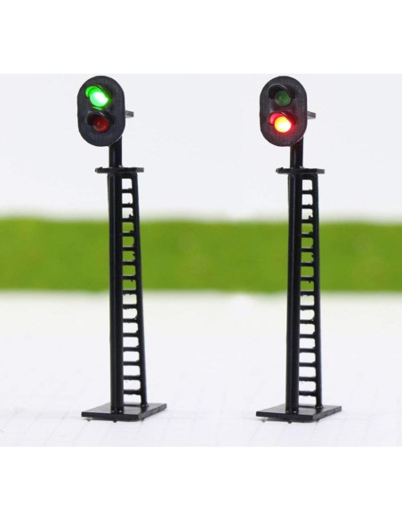 Señal de Bloque de Ferrocarril Evemodel 5pcs LED 6.4cm
