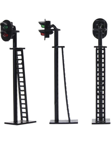 Señal de Bloque de Ferrocarril Evemodel 5pcs LED 6.4cm