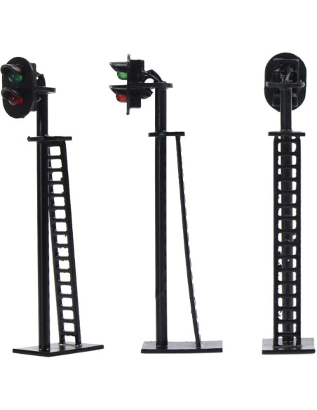 Señal de Bloque de Ferrocarril Evemodel 5pcs LED 6.4cm