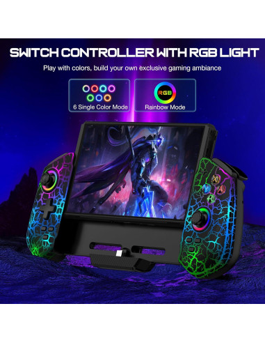 Controlador Pro con Joystick Hall para Nintendo Switch Negro