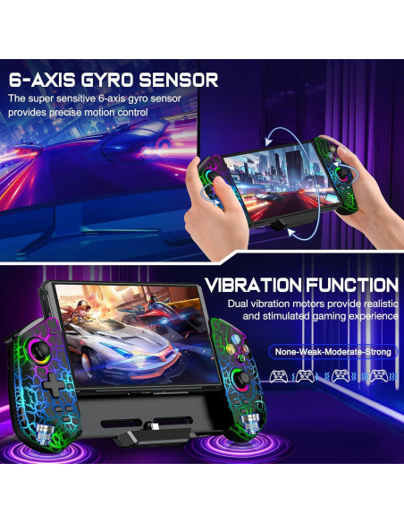 Controlador Pro con Joystick Hall para Nintendo Switch Negro