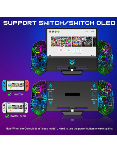 Controlador Pro con Joystick Hall para Nintendo Switch Negro