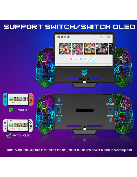 Controlador Pro con Joystick Hall para Nintendo Switch Negro