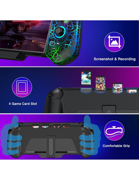 Controlador Pro con Joystick Hall para Nintendo Switch Negro