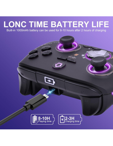 Controlador Inalámbrico Xbox ADHLEK - Joysticks ALPS - RGB