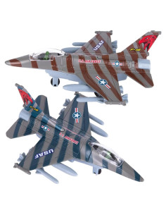 Set de 2 Aviones de Combate de Metal ArtCreativity 15.24 cm
