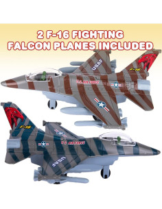 Set de 2 Aviones de Combate de Metal ArtCreativity 15.24 cm 2